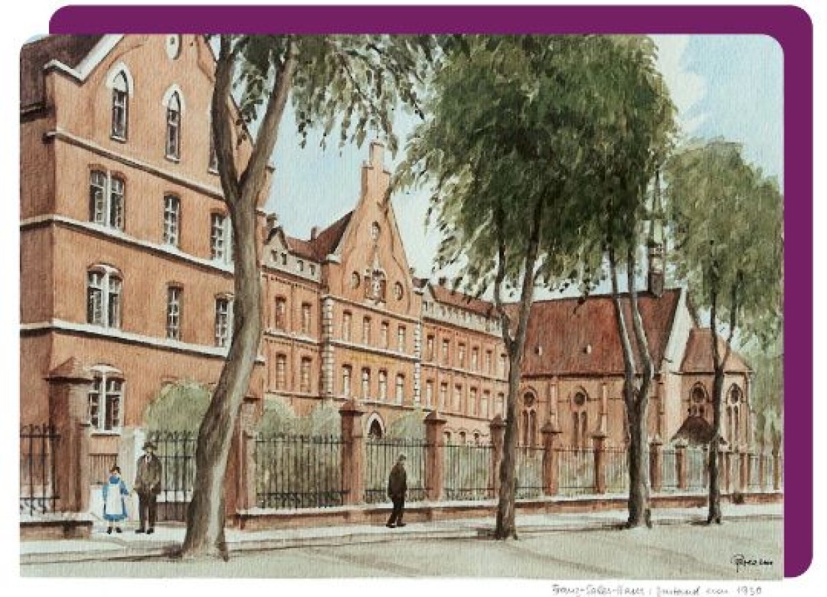 Placeholder for a photograph of the donation cheque presentation to Franz Sales Haus
